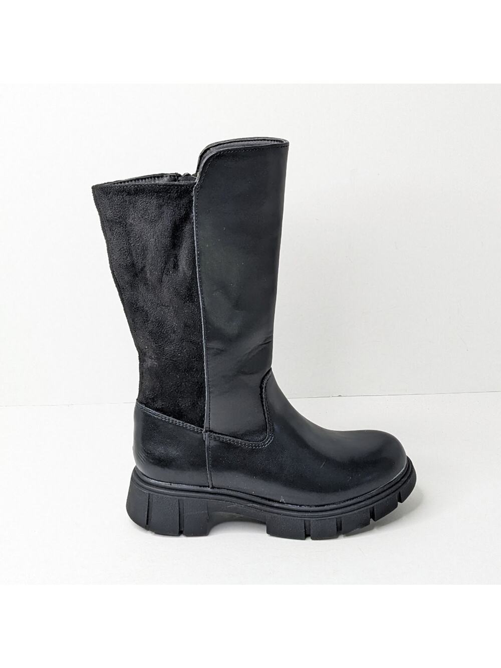 Sincerely Jules Girls Lil Harper Combat Boots, Black, Little Kids 1